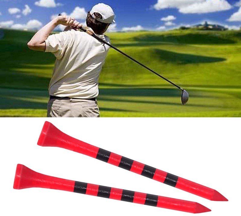 Zivisk Wooden Golf Tees 3-1/4" 100 Count 83mm Red - Image 5